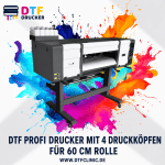 DTF-Drucker für 60-cm-Rollen mit 4 Druckköpfen