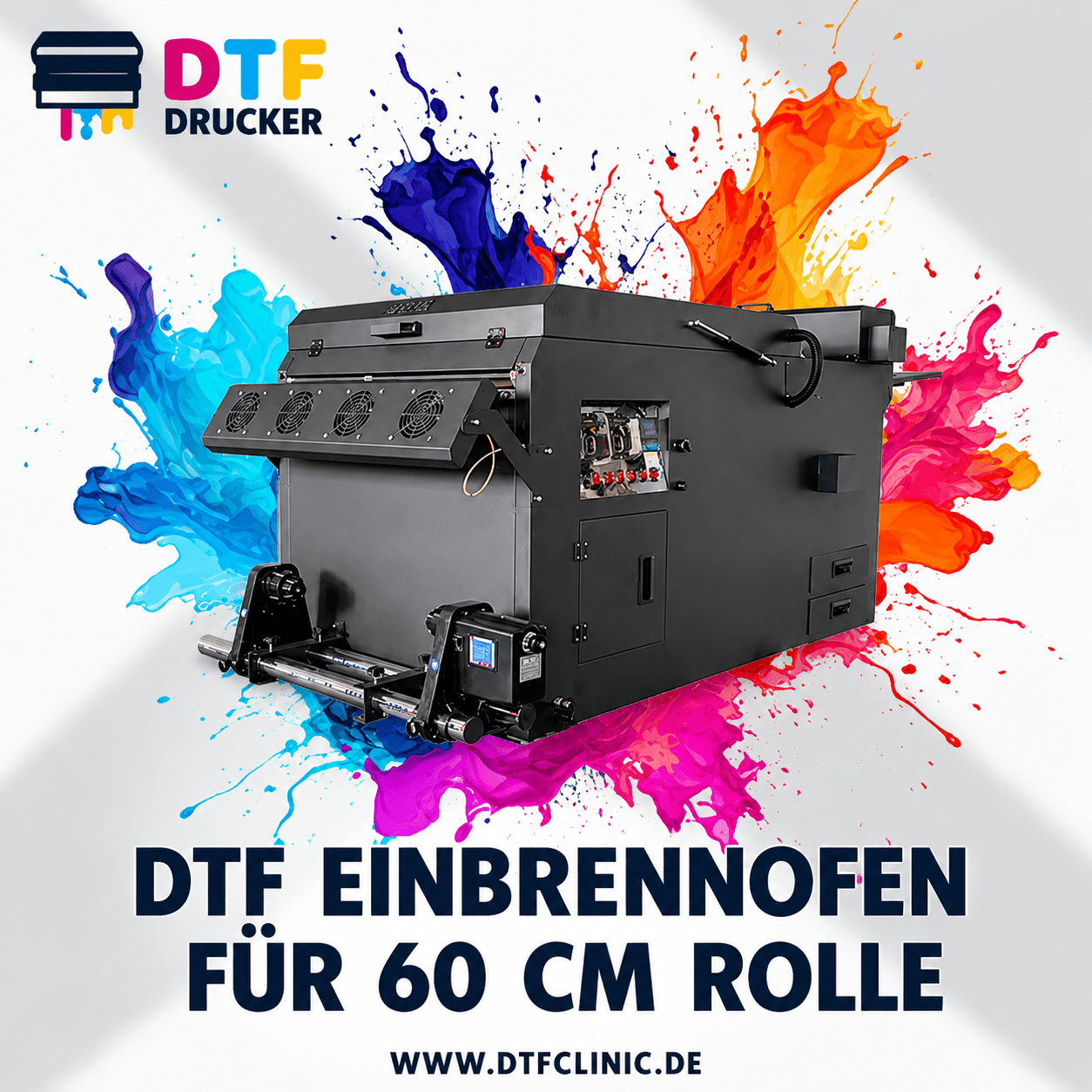 RURA60CM de DTF Aushärtungsofen mit Shaker für 60 cm Rollenfolie – Bild 1