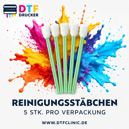 Professionelle Reinigungsstäbchen für die Reinigung von DTF-Druckern