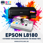 DTF-Starterset mit externem Weißtinten-Zirkulationssystem und Verbrauchsmaterial